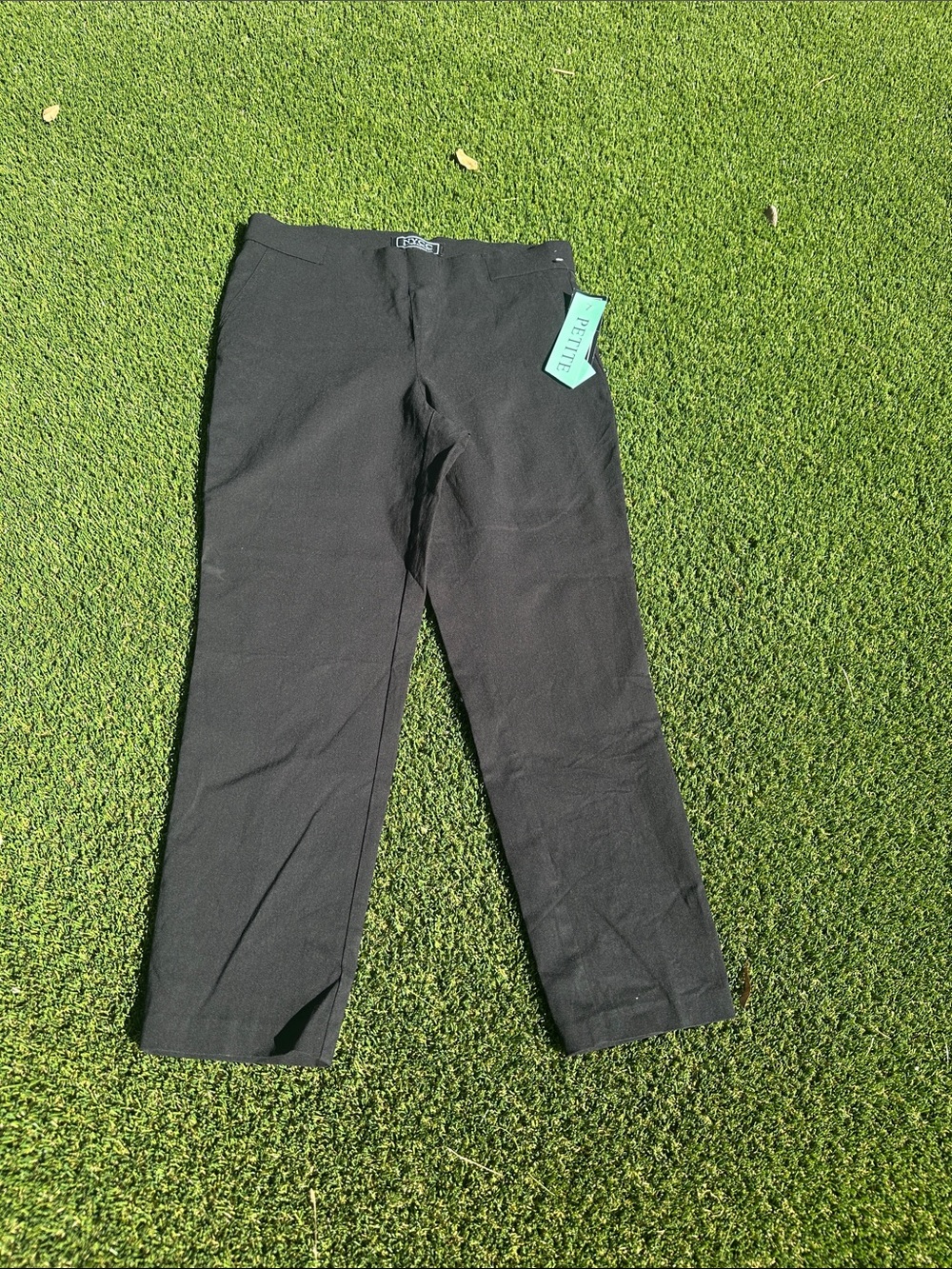 NYC Black Pull-On Ankle Pants - Picture 1 of 5